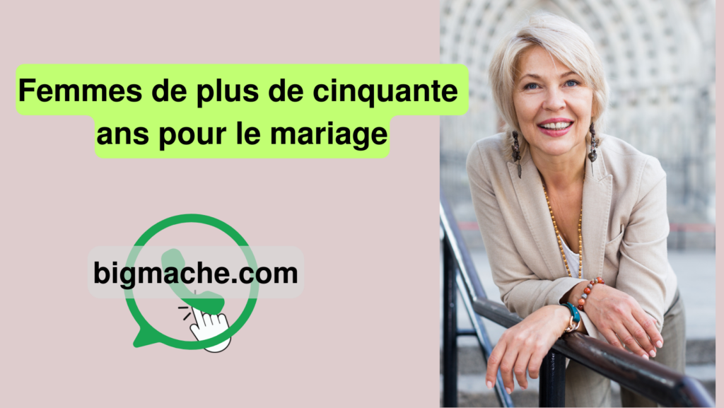 Femmes de plus de cinquante ans pour le mariage