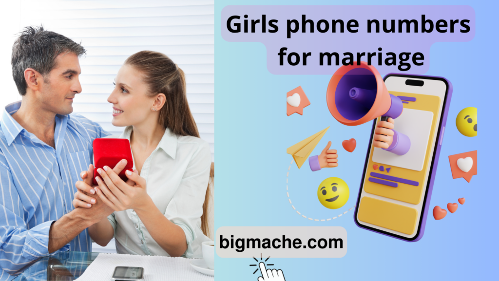 Girls phone numbers for marriage
